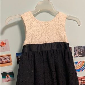 Black and white formal dress